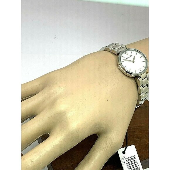 Bulova Women's Watch 96L229 Quartz White Dial Mother of Pearl Petite 27mm - Picture 5 of 13